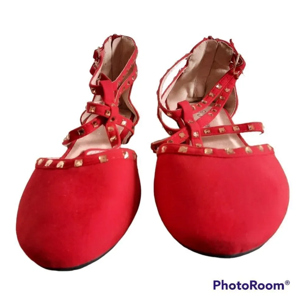 Forever 21 Jeweled Ballerina Flats